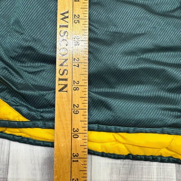 ✅Mens XXL VTG ProPlayer Green Bay Packers Full Zip Quilt Lined Bomber Jacket - Picture 8 of 12